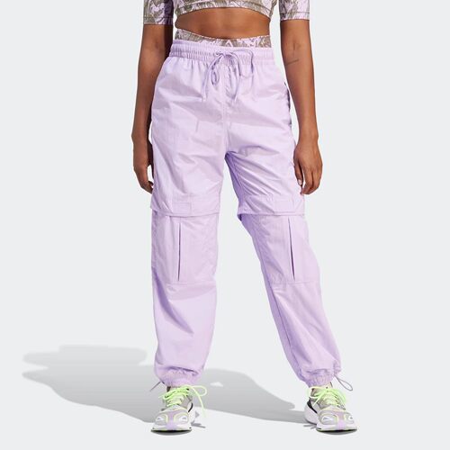 现货 adidas stella 女运动健身工装休闲宽松束脚长裤
