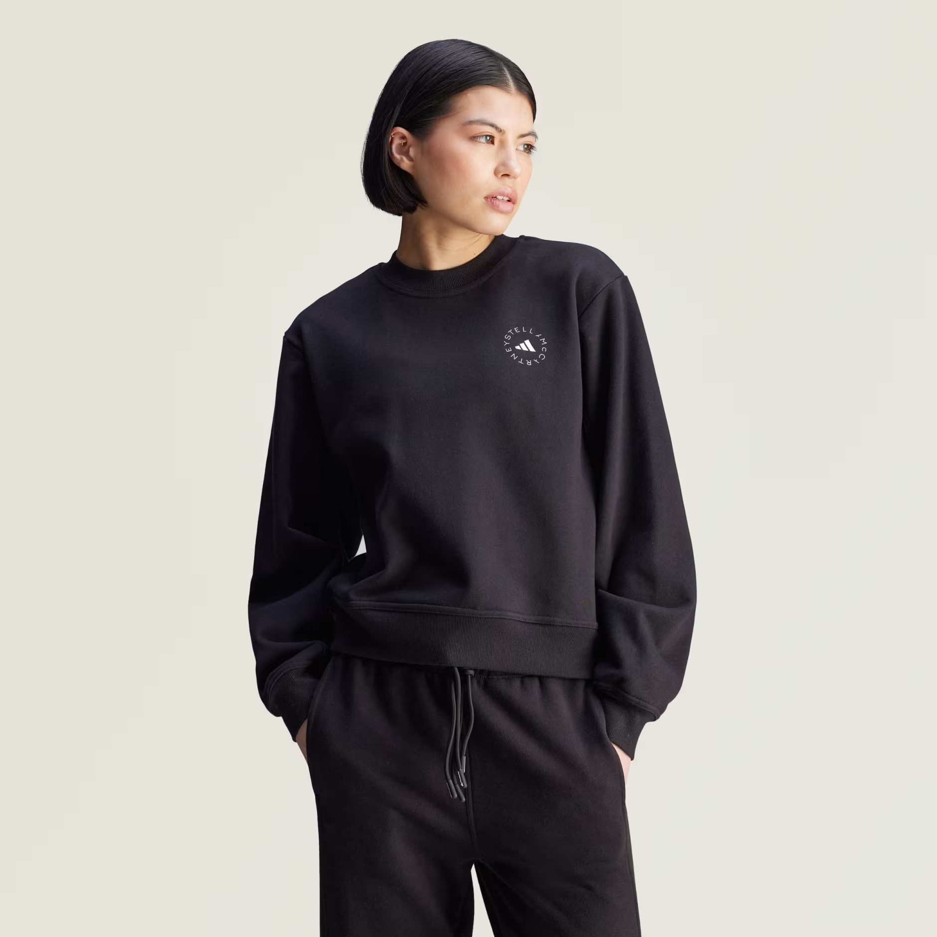 现货 正品 adidas stella 女春秋款运动宽松套头圆领卫衣JJ0150图片