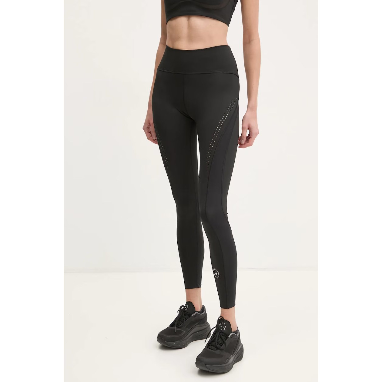 现货adidas stella 女运动健身瑜伽裤速干紧身高腰九分长裤JI6527
