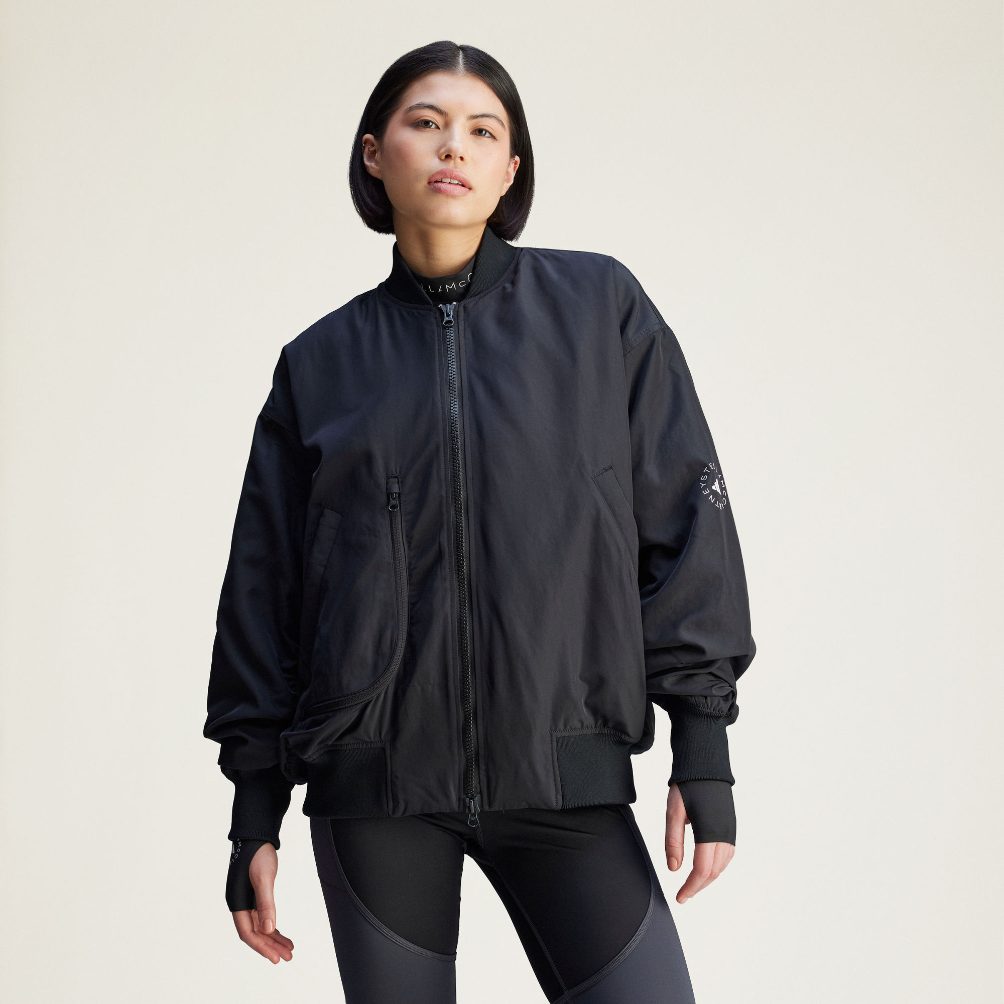 现货 adidas Stella McCartney 女士夹棉运动夹克棉服外套JF8466图片