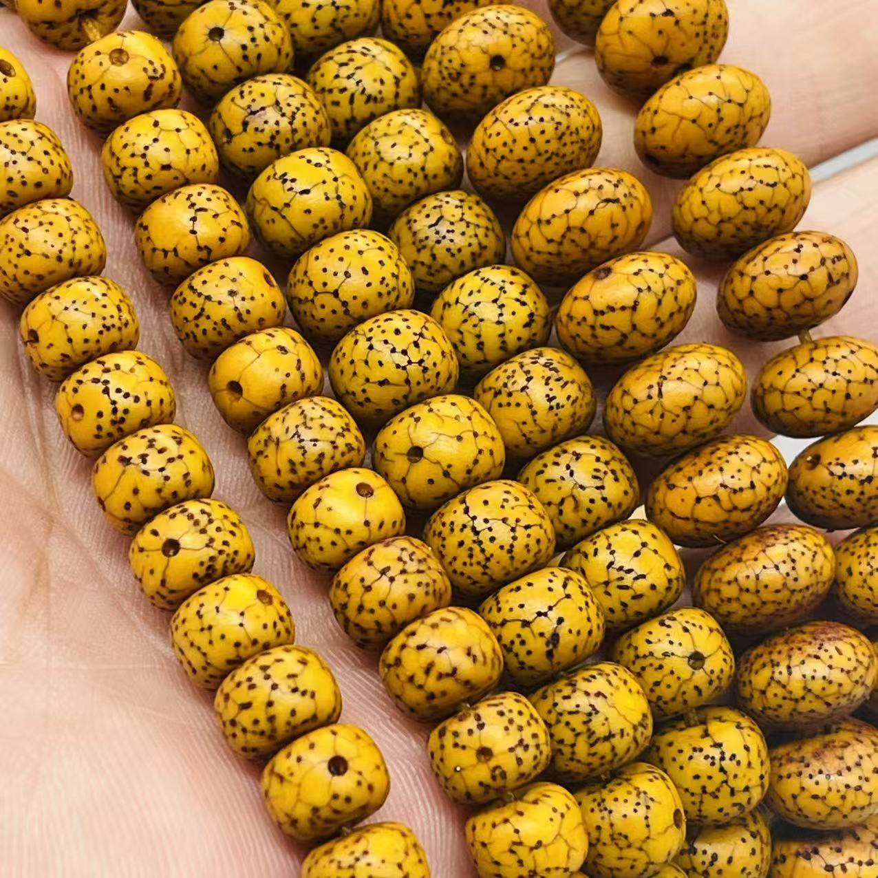 星月菩提做旧陈籽开片老珠108颗