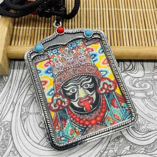 扎基拉姆吊坠藏银饰品随身唐卡十二生肖守护挂件扎吉项链挂件男女