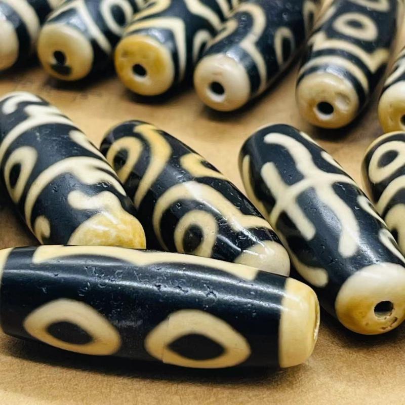 保真品西藏天然玛瑙天珠吊坠一三六九眼包浆做旧项坠男女颈坠手链