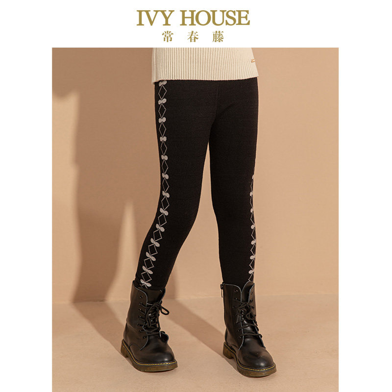 IVY HOUSE常春藤儿童装女童冬季新款 时尚百搭毛线打底裤裤子学院,童装/婴儿装/亲子装,裤子,淘宝优惠券,粉丝福利购,淘宝优惠卷