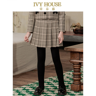 经典 女童短裙秋款 格子JK百褶半身裙学院风 HOUSE常春藤儿童装 IVY