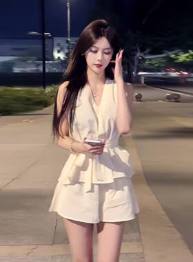 小个子时尚感温柔套装女