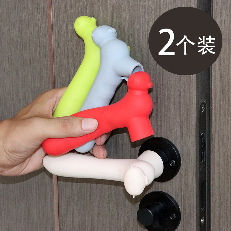 简约现代门把手保护套硅胶防护套图片