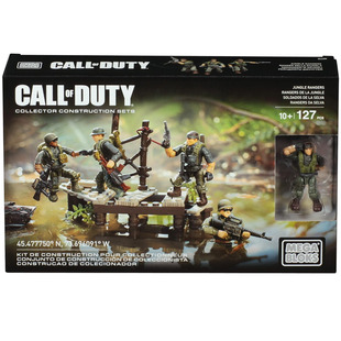 使命召唤MEGA BLOCKS美高 拼装DLC00积木COD丛林游骑兵人