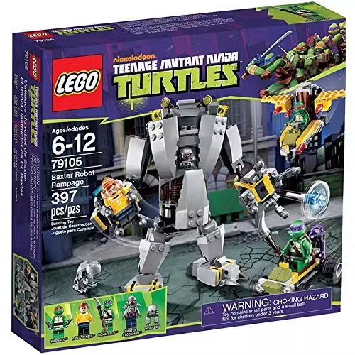 乐高79105忍者神龟LEGO巴克斯特机器人拉斐尔TMNT多纳泰罗-封面