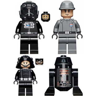 乐高9492星球大战LEGO人仔sw0268a死星sw0374军官 钛战机飞行员