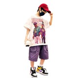 男童夏装套装新款男孩夏款痞帅气中大儿童装夏季短袖时髦潮酷，童装休闲套装，摩比熊