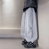 男童冬季一体加绒裤子新款大童秋冬款男孩加厚运动初中生，童装裤子，摩比熊