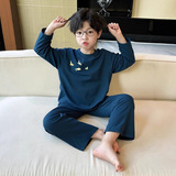 男童春秋款睡衣新款儿童套装中大童秋季男孩秋装长袖家居服潮，童装家居服（睡衣），摩比熊