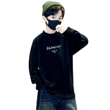 儿童装男童中领德绒打底衫T恤新款冬装双面绒保暖上衣潮，童装卫衣/绒衫，摩比熊