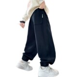 男童裤子春秋款新款中大童男孩秋装潮酷帅儿童秋季运动裤，童装裤子，摩比熊