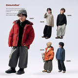 童装男童仿貂绒毛衣冬季新款儿童加厚半高领衣服大童保暖冬装，童装毛衣，摩比熊