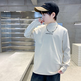 男童德绒卫衣半高领秋冬新款打底衫冬季男孩中大儿童加绒上衣，童装T恤，摩比熊