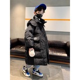 男童长款连帽面包棉衣外套冬季新款中大童男孩加厚棉袄潮，童装棉衣，摩比熊