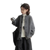 男童开衫毛衣秋冬款新款中大儿童冬季加厚针织外套男孩冬装潮，童装毛衣，摩比熊