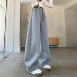 春秋女童运动裤长裤儿童大童直筒休闲新款女孩初中生秋冬加绒，童装裤子，摩比熊