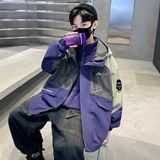 男童外套秋冬新款儿童户外运动三合一冲锋衣摇粒绒上衣潮，童装外套，摩比熊