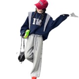 女童加绒卫衣装新款儿童女孩加厚上衣女大童韩系穿搭衣服，童装卫衣/绒衫，摩比熊