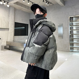 男童冬季连帽面包棉服新款棉衣棉袄冬款加厚大童外套，童装棉衣，摩比熊