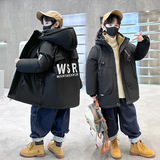 男童冬装棉衣新款羽绒棉服秋冬款大童加厚棉袄冬季外套保暖潮，童装棉衣，摩比熊