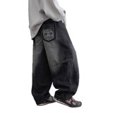 男童加绒牛仔裤秋冬款新款儿童冬季一体绒加厚裤子大男孩冬装，童装裤子，摩比熊