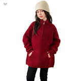 女童加厚毛衣冬季新款中长款针织裙中大童半拉链刺绣上衣冬装，童装毛衣，摩比熊