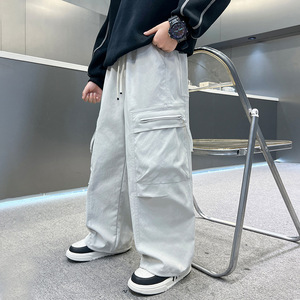 男童裤子新款今年流行儿童工装裤春秋款中大童休闲裤洋气，童装裤子，摩比熊