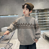 男童冬装中领毛衣新款韩版儿童冬装加厚针织衫中大童打底上衣，童装毛衣，摩比熊