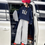 女童加绒卫衣装新款儿童女孩加厚上衣女大童韩系穿搭衣服，童装卫衣/绒衫，摩比熊