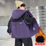 男童冬装棉衣外套年新款冬季加厚中大儿童男孩派克服冬款棉服，童装棉衣，摩比熊