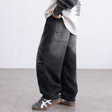 男童加绒牛仔裤秋冬款新款儿童冬季一体绒加厚裤子大男孩冬装，童装裤子，摩比熊