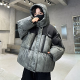 男童冬季连帽面包棉服新款棉衣棉袄冬款加厚大童外套，童装棉衣，摩比熊