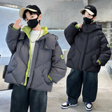 童装男童冬装新款贴标休闲棉衣大童冬季儿童棉袄棉服，童装棉衣，摩比熊