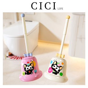 新款 马桶刷家用卫生间无死角厕所马桶专用清洁刷子带底座多巴胺风