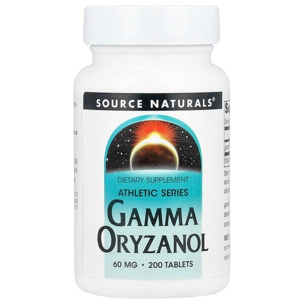 美国Source Naturals谷维素片60毫克 GAMMA ORYZANOL天然植物甾醇