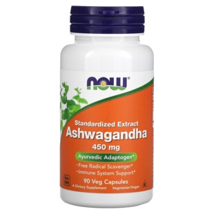 美国NOW南非醉茄提取物450毫克免疫系统健康去自由基 Ashwagandha