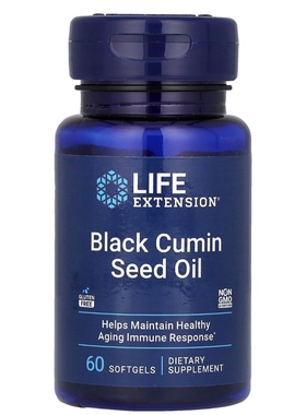 美国Life Extension有机黑种草籽油500mg Black Cumin Seed Oil