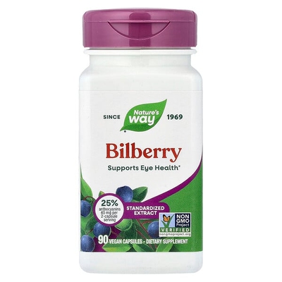 美国Nature's Way越橘提取物胶囊Bilberry Eye Health 山桑子越桔