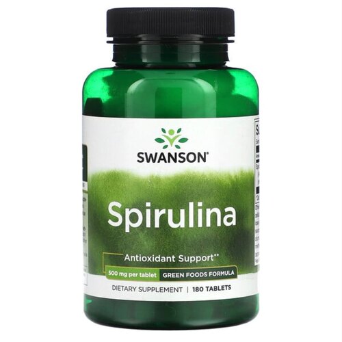 美国钝顶螺旋藻蓝藻500毫克180片 Spirulina清体均衡营养