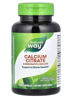 美国Nature's Way柠檬酸钙250mg胶囊CALCIUM CITRATE骨骼肌肉功能