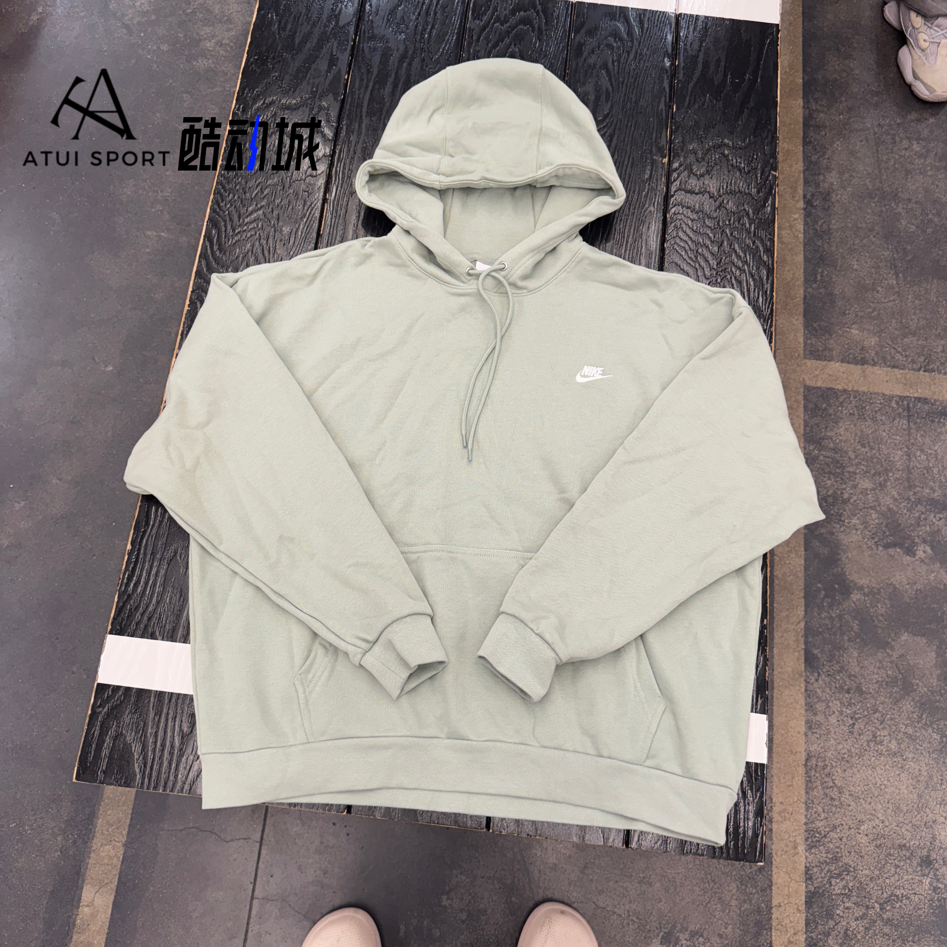 正品Nike/耐克 男子春秋针织毛圈运动连帽套头衫卫衣 HJ1817-370