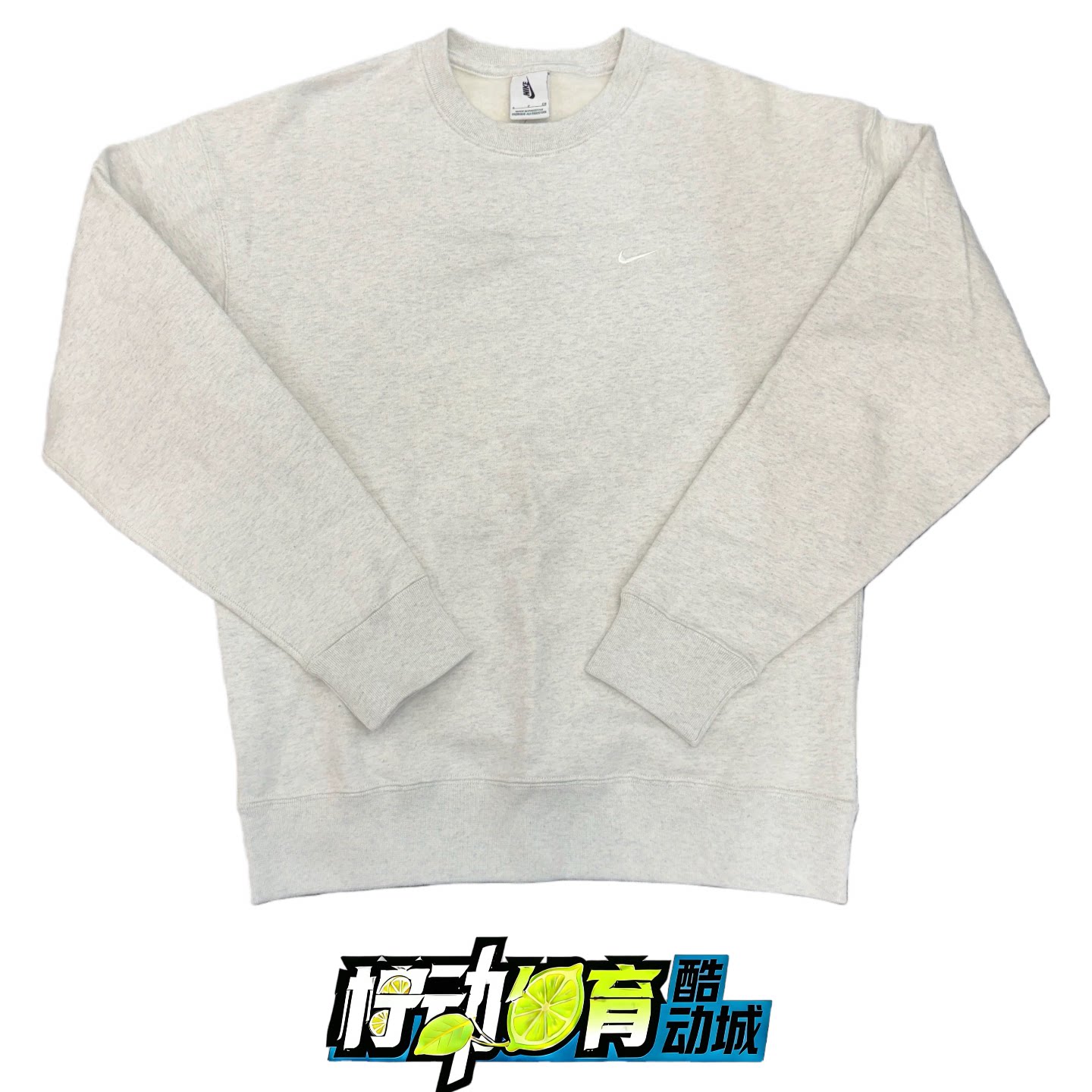 NIKE/耐克 LAB 男女刺绣休闲加绒重磅保暖宽松圆领卫衣DX1362-051