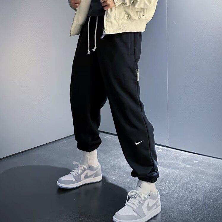 正品Nike/耐克男子毛圈刺绣LOGO宽松运动休闲针织束脚长裤 FZ0225,运动服/休闲服装,运动长裤,淘宝优惠券,粉丝福利购,淘宝优惠卷