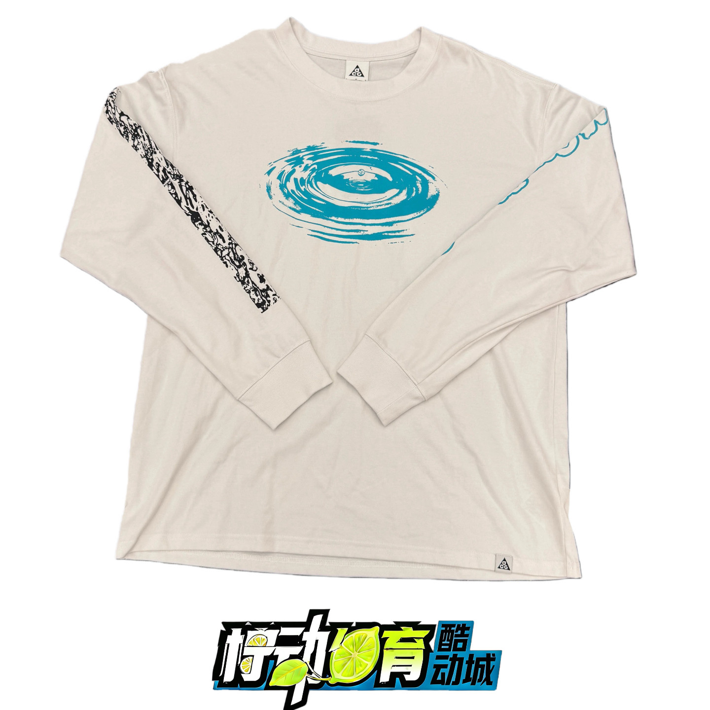 Nike/耐克 ACG男子宽松系列印花海外圆领套头衫长袖T恤 FV3487