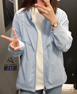 正品Nike/耐克 男子连帽跑步休闲运动薄款外套皮肤衣IH0824-440