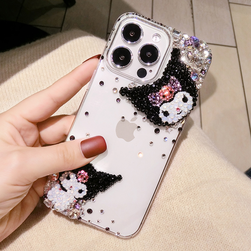 卡通可爱库洛米女款奢华爆闪水钻